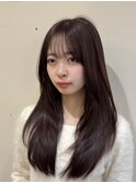 美髪レイヤーカット/顔まわりレイヤー/くびれロングレイヤー