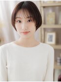 小顔シースルーバングショートカットレイヤーa浦和20代30代40代
