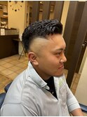 サイドパートパーマスタイル