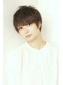 厚めバングの丸みショート