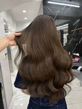 ラピス 渋谷本店(Lapis) オリーブブラウン/ブリーチなし/髪質改善/レイヤーカット