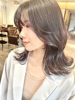 アンス 大阪梅田(ANs.)&nbsp;艶感丸みワンカールシースルーバングエアリーカール大人美人