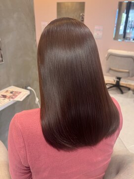 ヴォーグ 大曽根店(VOGUE) 縮毛矯正×髪質改善カラーピンクブラウン