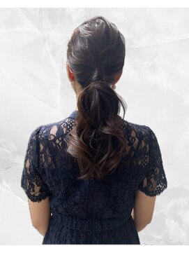 【ヘアセット】ふわっとポニー