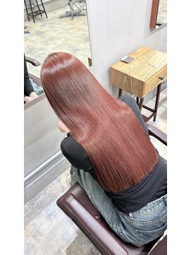 ラボアン 梅田店(lab.em.) 髪質改善×暖色ボブスタイル