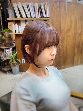 コモレビ(komorebi) 【山本智文】髪質改善カラーサイドバングボブ