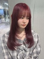 ジェム(GEM)&nbsp;【暖音】ブリーチワインレッドで透明感ある可愛いカラー