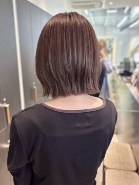 ロンドシエル 横浜(Lond ciel) ミニボブレイヤー/レイヤーカット/ウォームベージュ/顔周り/横浜