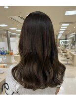 ケンジ 平塚ラスカ店(KENJE) ブラウンベージュ/ブラウンカラー/顔まわりカット/平塚