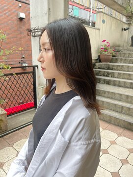 ココロ(COKORO) ミディアムレイヤー_酸性縮毛矯正_艶髪