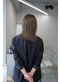ツヤ感ミディアム｜ブリーチなし髪質改善カラー