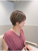 大人可愛いショート×透明感カラー★【髪質改善】