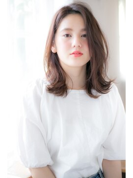 ノラ ヘアーサロン(NORA HAIR SALON) NORA★ERI かき上げ前髪似合せ小顔マロンベージュくびれミディ