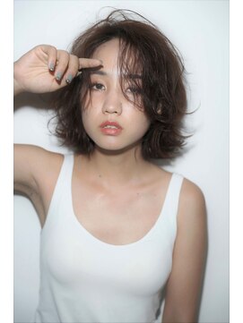 ソワン ドゥ ブレス フラン 東花園店(soin de brace Fran) レイヤーボブ・地毛風カラー・長めルルバング