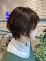 シー バイ ロンド 新宿(Sea by Lond)&nbsp;ラベンダーアッシュカラーの前下がりショートボブ♪新宿