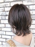 ふんわりマッシュウルフ/アッシュオリーブ/30代/40代/50代