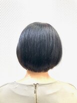 クオリス 上福岡店(QUALIS)&nbsp;30代40代50代/小顔丸みミニボブ/艶カラー/ショートボブ/黒髪