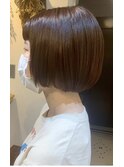 ＊ナチュラルオレンジベージュボブ＊