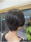 大人ショートひし形スタイル簡単スタイリング20代30代40代50代