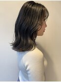 セミロング/ブルーブラック
