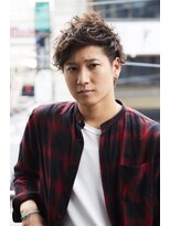 クレスト 近江八幡店(CREST) マッシュツーブロックメンズパーママッシュウルフメンズカット