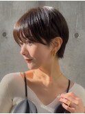マッシュショート20代30代40代大人可愛い暗髪うる艶髪青山表参道