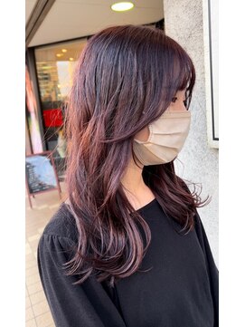 アース 稲毛海岸店(HAIR&MAKE EARTH) ローズピンクブラウン