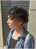 ナチュラルスパイラルパーマ×インナーカラー