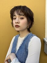 ウルフカット　赤み消しカラー