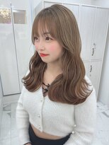 リルミー(Lilme) 【ブリーチ1回】ミルクティーベージュ+可愛い顔周り *Lilme*