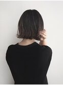 切りっぱなしミニボブ/ハイライト