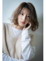 モッズヘア 越谷(mod's hair) ショコラブラウン大人可愛い抜け感くびれボブルフv越谷30代40代