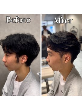 アッシュ 桜木町店(Ash) 横浜”曲がる縮毛矯正ニュアンスメンズ縮毛矯正