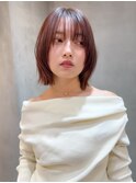 【澤口】イメチェン外ハネボブ美髪ワイドバングレイヤーショート