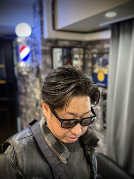 プラウド(PROUD) 七三オールバック　ニュアンスパーマ　ビジネス　かき上げヘア