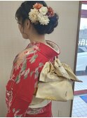 成人式シニヨン