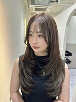 イア バイ ジーナ 渋谷(IA by Zina)&nbsp;レイヤーフェミニンロング韓国顔周り