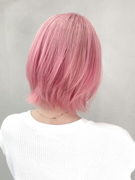 ギークス(GEEKS) 【GEEKS渋谷】初ブリーチ/クリアピンク/ネオウルフ/夏ヘア/小顔