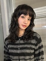 シアター(CIARTOR)&nbsp;ワイドバング×ウェーブパーマスタイル