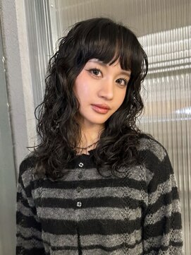 シアター(CIARTOR) ワイドバング×ウェーブパーマスタイル