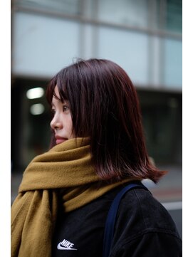 シム 千葉(sim) 千葉駅/着物ヘア/大人ガーリー/ダークアッシュ/似合わせカット