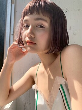 キース ヘアアンドメイク 恵比寿(kith. hair&make) 透明感ブラウン/ショートボブ/毛先カール