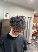 波巻きパーマ