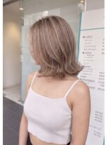 アッシュ 川崎店(Ash)&nbsp;グレージュ　ハイライト　ブリーチあり