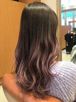 リゼル ユア 渋谷(RISEL YUA)&nbsp;ディープグレージュ×ピンキーアッシュ×グラデーションカラー