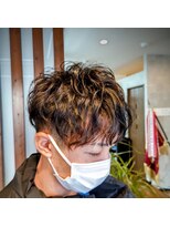 タウラアルチザンヘアー マッシュレイヤー×ツーブロック×中間巻きスパイラルパーマ