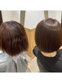 ブローテ ヘアアンドメイク(brote hair&make) 短めスタイルでもピンピンせずに柔らかくまとまる髪の毛に！