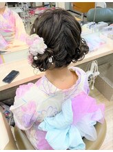 アップスニニー(up's niny) *キラキラおだんごの浴衣スタイル*