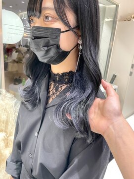 マイル 渋谷(mile) ネイビーインナーカラー