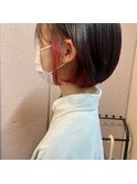 #インナーカラー　#赤　#赤インナー　#ブリーチ